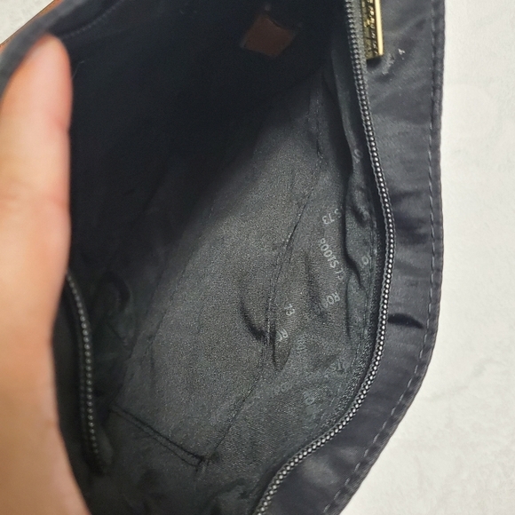 Black Gold Nylon Crossbody Shoulder Bag - Picture 6 of 11